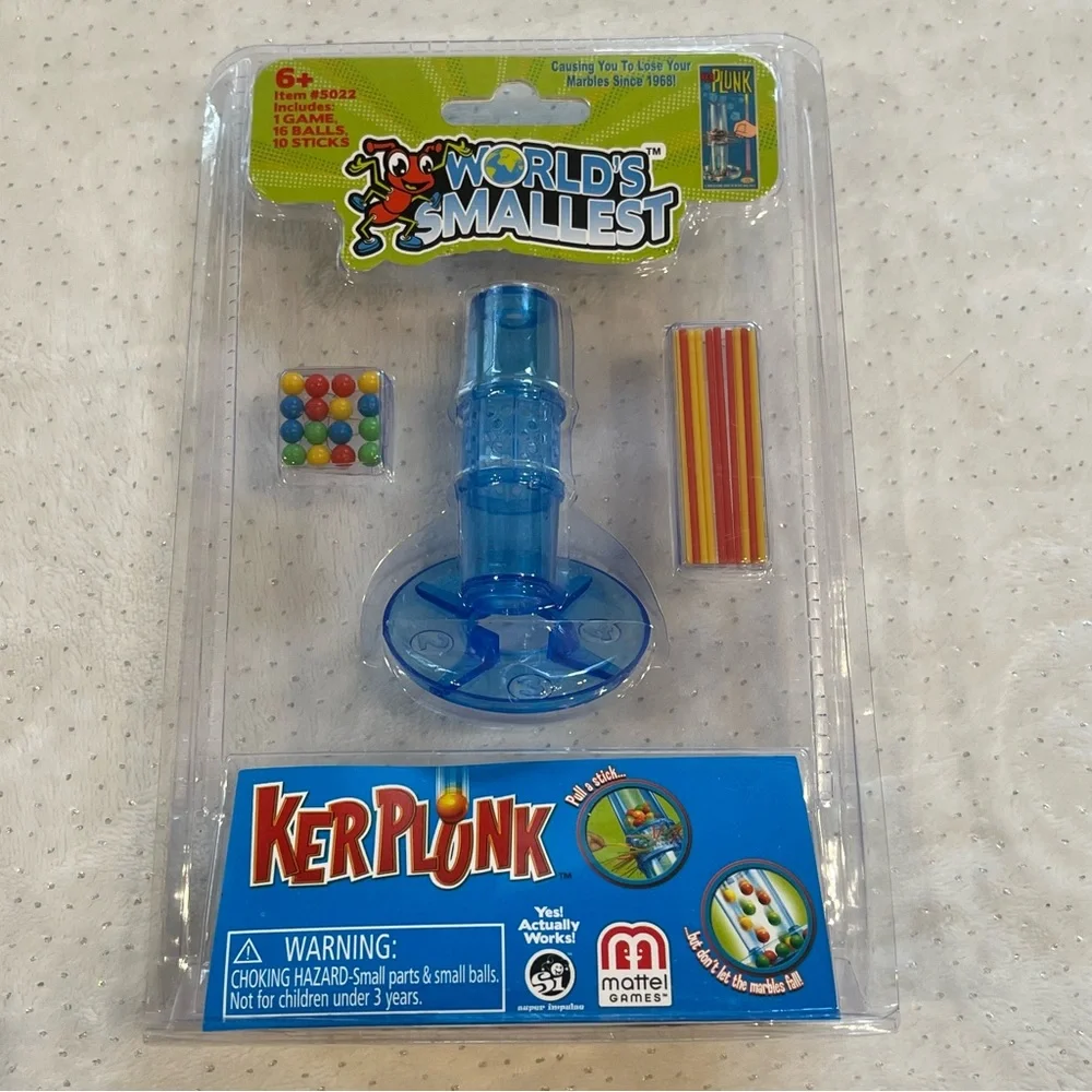 Worlds Smallest KERPLUNK Marble Game Of Skill Doll House Mattel Miniature Toy
